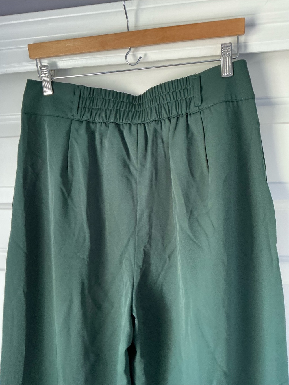 HALARA Dark Green Flex High Waisted Straight Leg Work Pants  L petite - Picture 4 of 12